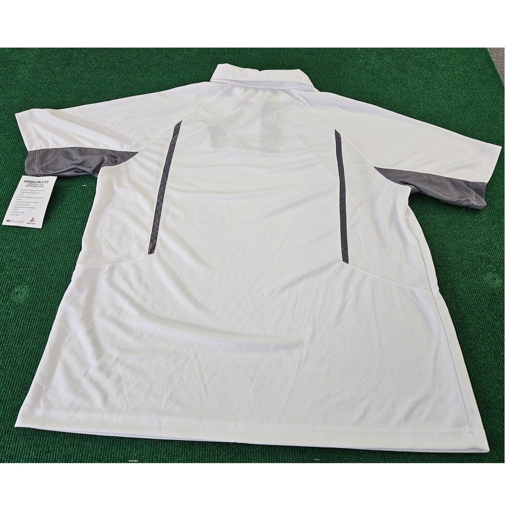Holloway Adult XL White Performance Polo Shirt Spartan Logo Dry-Excel - Picture 6 of 6
